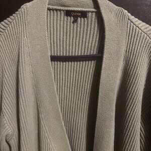 Quince 100% Organic Cotton Oversized Cardigan Agave